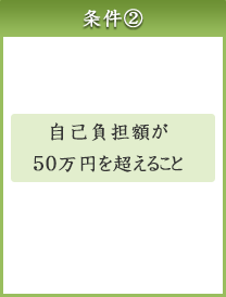 条件②:自己負担額が50万円を超えること